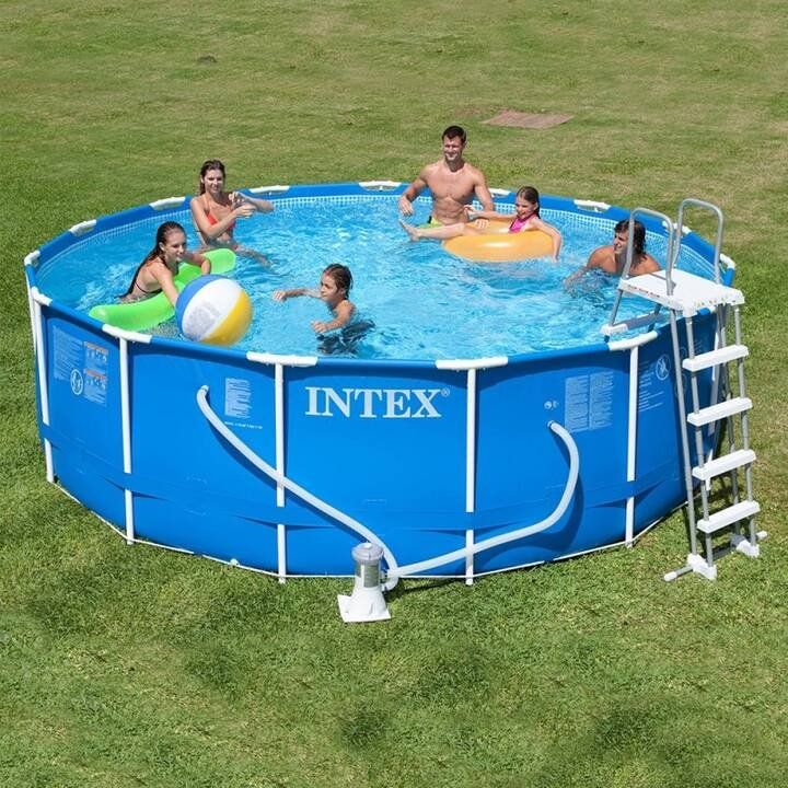 Intex Frame Pool Set, Ø 457cm, Höhe 122 cm, Top Zustand! (Gebraucht) in ...