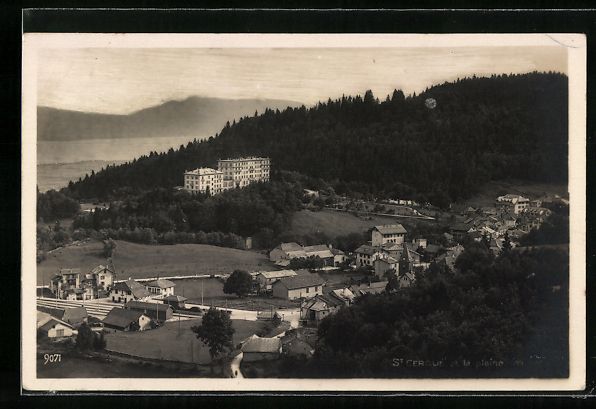 Cartoline postali: AK Saint-Cergue, Totalansicht, 1928 – Usato da Berlin venduto da bartko-reher