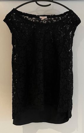 Esprit, romantische Spitzenbluse inkl. Top, Grösse XS