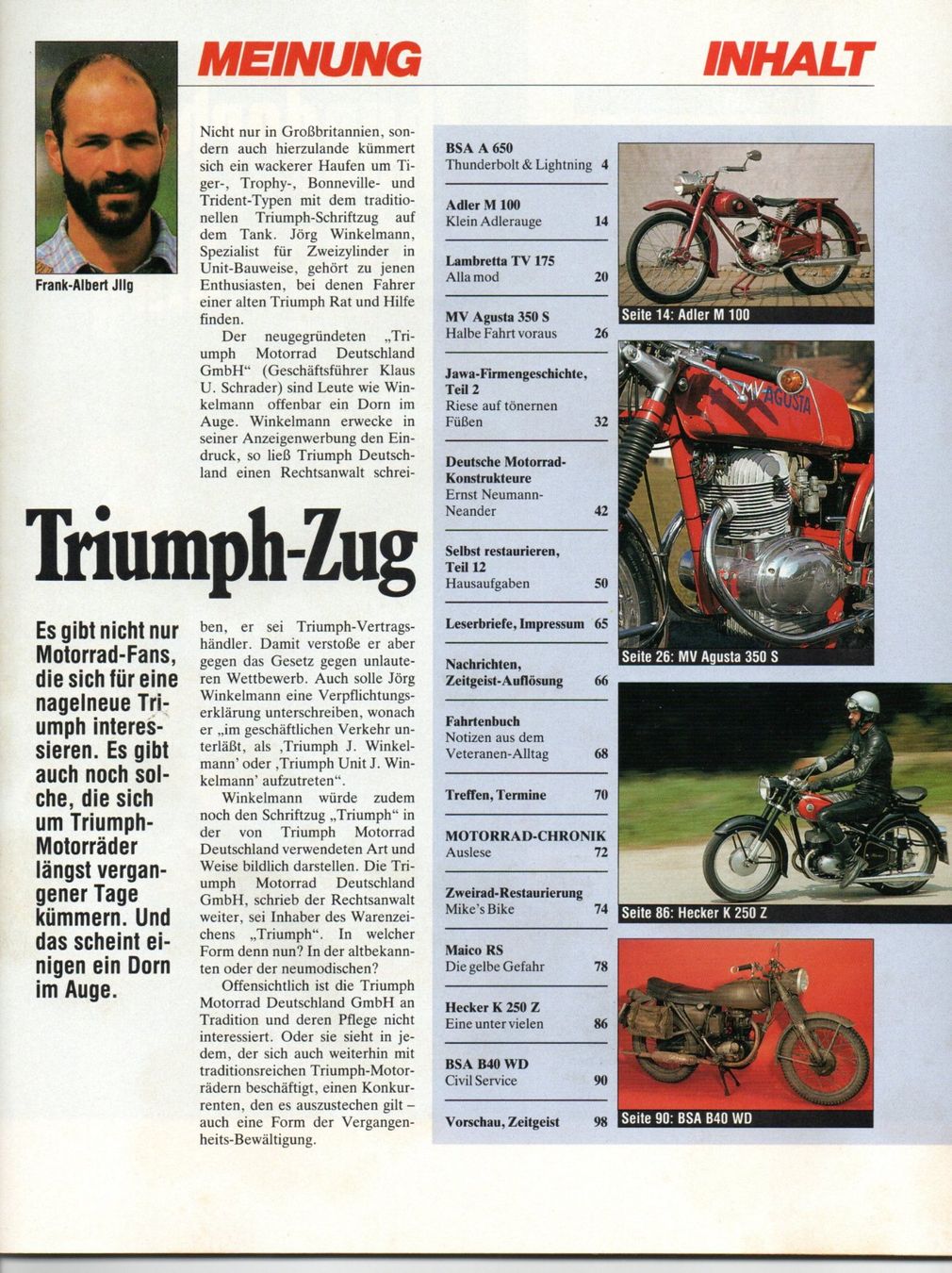 Altro: Motorrad Classic Zeitschrift – Usato da Malans GR venduto da Chueche427 1