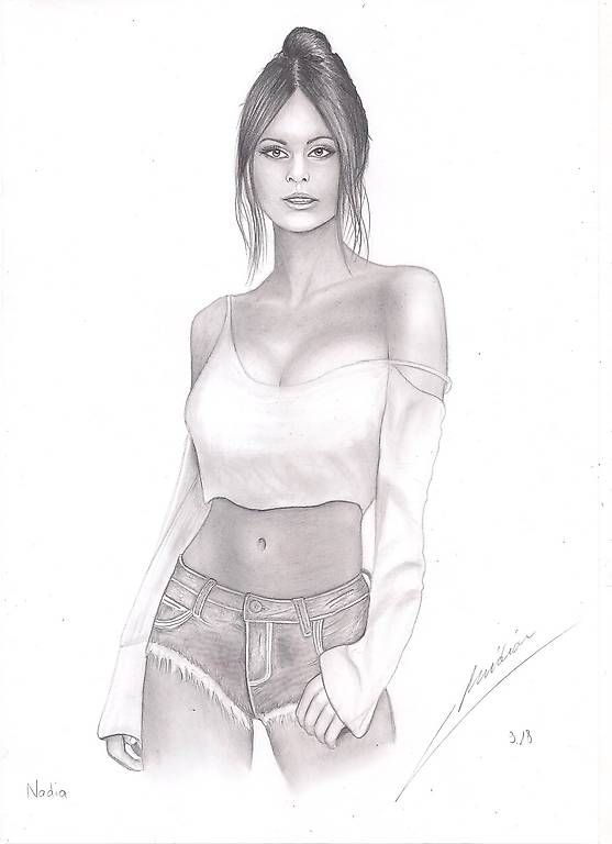 Dipinti: Dessin sexy Nadia format a4 – Usato da Ecublens VD venduto da Largo1