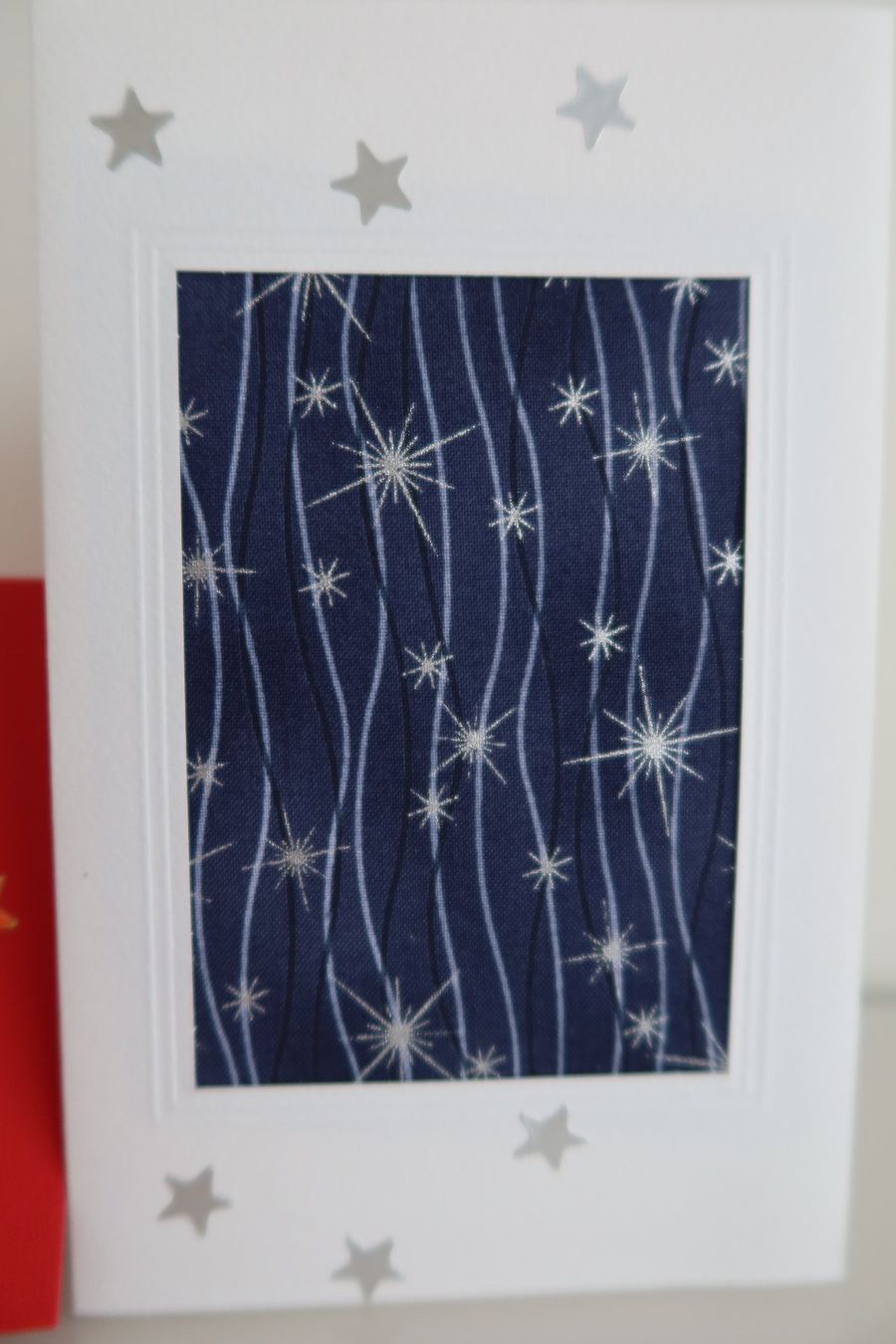 Cartoline: Set: 3 Weihnachtskarten mit Stoff (Doppelkarten/Kuverts) NEU – Nuovo e nell'imballaggio originale da Zürich venduto da Piki7 3