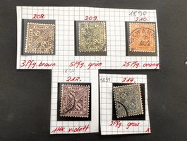 Altdeutschland Württemberg Lot 1890/91  (3584)