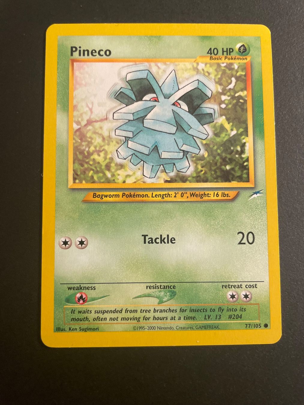 Pokémon Carte collezionabili: Pineco 77/105 Neo Destiny – Usato da Zürich venduto da pokemon_cards