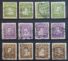 Dänemark Kat. 131-142 gest. 1924 Kat. 50 Euro