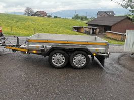 Anhänger Humbaur HT 25 Alu Tieflader