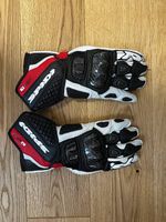 Spidi Carbo Kangaroo Motorrad Lederhandschuhe