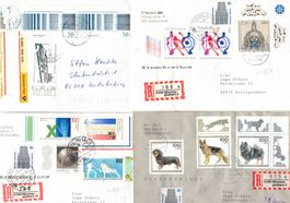 Deutschland Briefmarken Bedarfsbriefe spezielle Frankaturen
