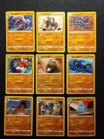 9x Kampf/ Figthing Rare Pokemon Karten