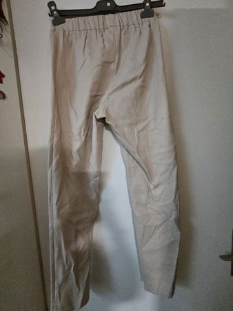 Max&Moi Paris Leather Leggings, Grösse 42, Beige,
