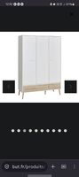 Grande armoire ALBORG  blanc / chêne  134,9 × 200 cm