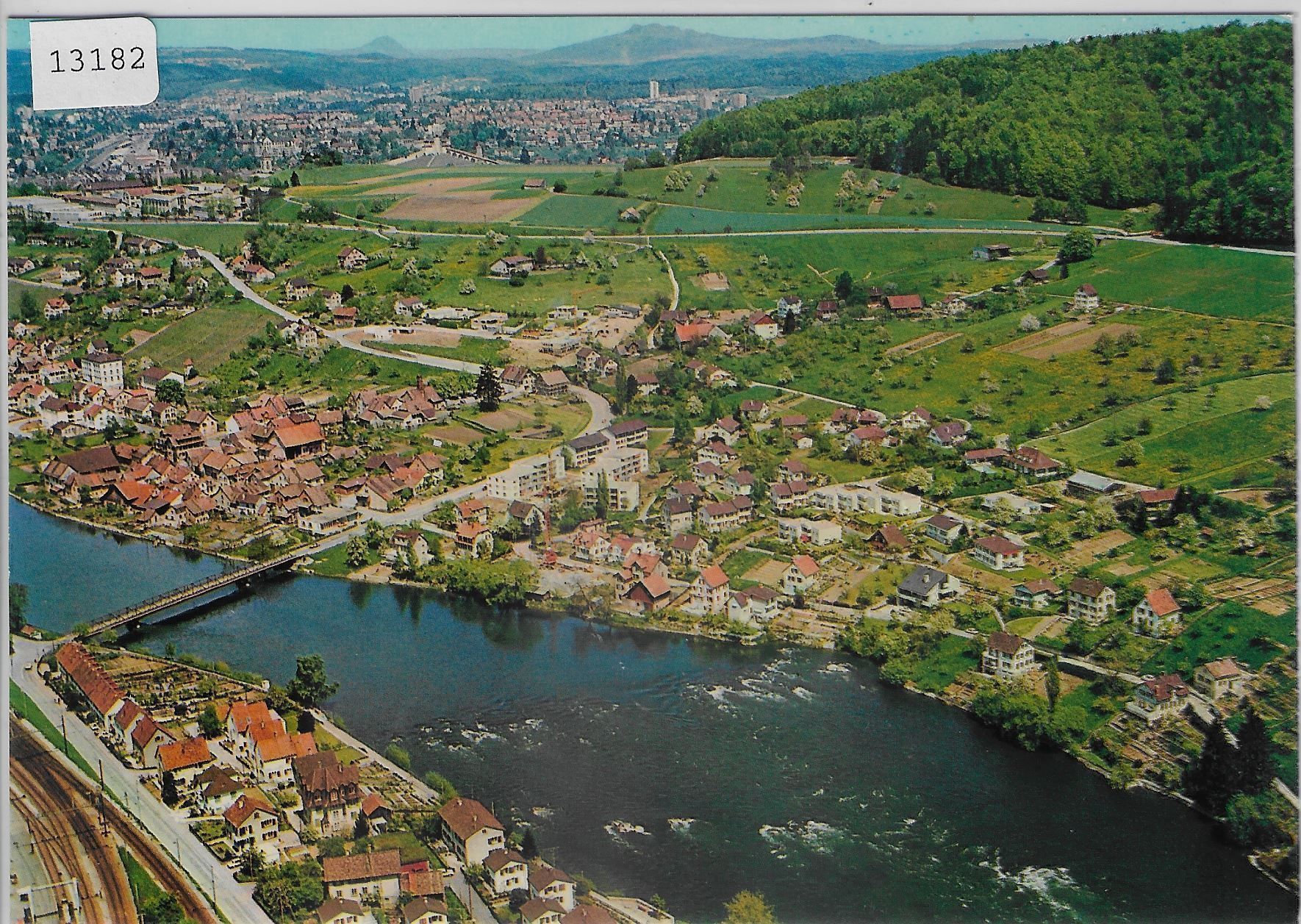 Cartoline postali: Flugaufnahme Flurlingen ZH – Antico da Ettingen venduto da Kartenplanet