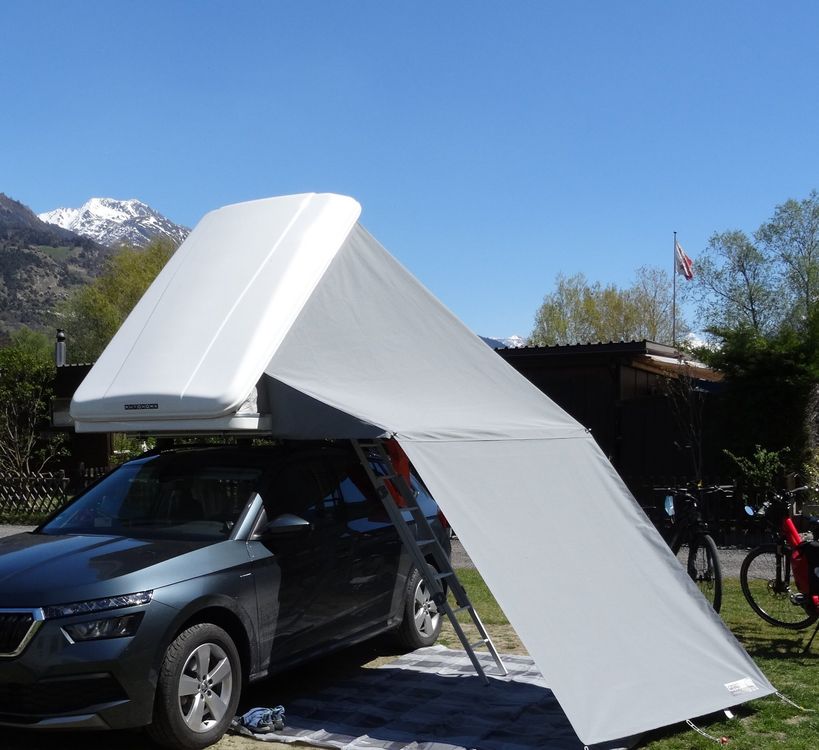 Dachzelt AirPass Reimo S mit Sonnen/Regensegel Kaufen auf Ricardo