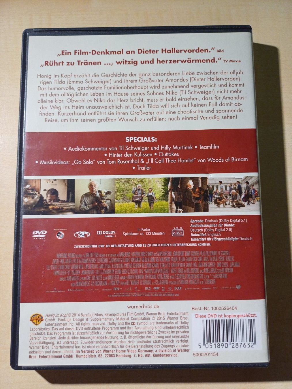 Tutti i DVDs: Honig im Kopf - DVD – Usato da Egliswil venduto da Cracky81 1