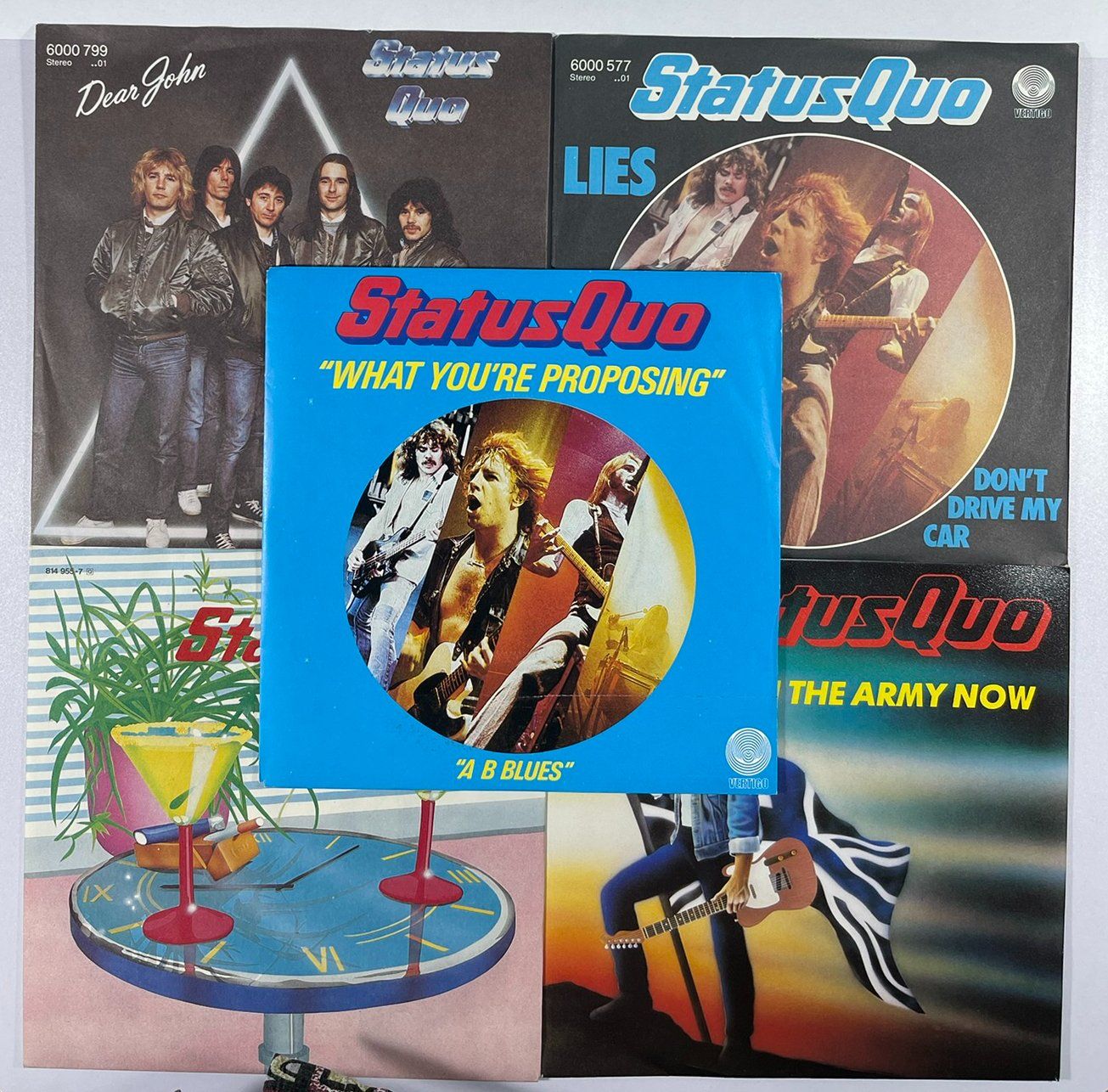 Schallplatten: 5 Singles von STATUS QUO – Gebraucht aus Frenkendorf von Yard-Sale-2000
