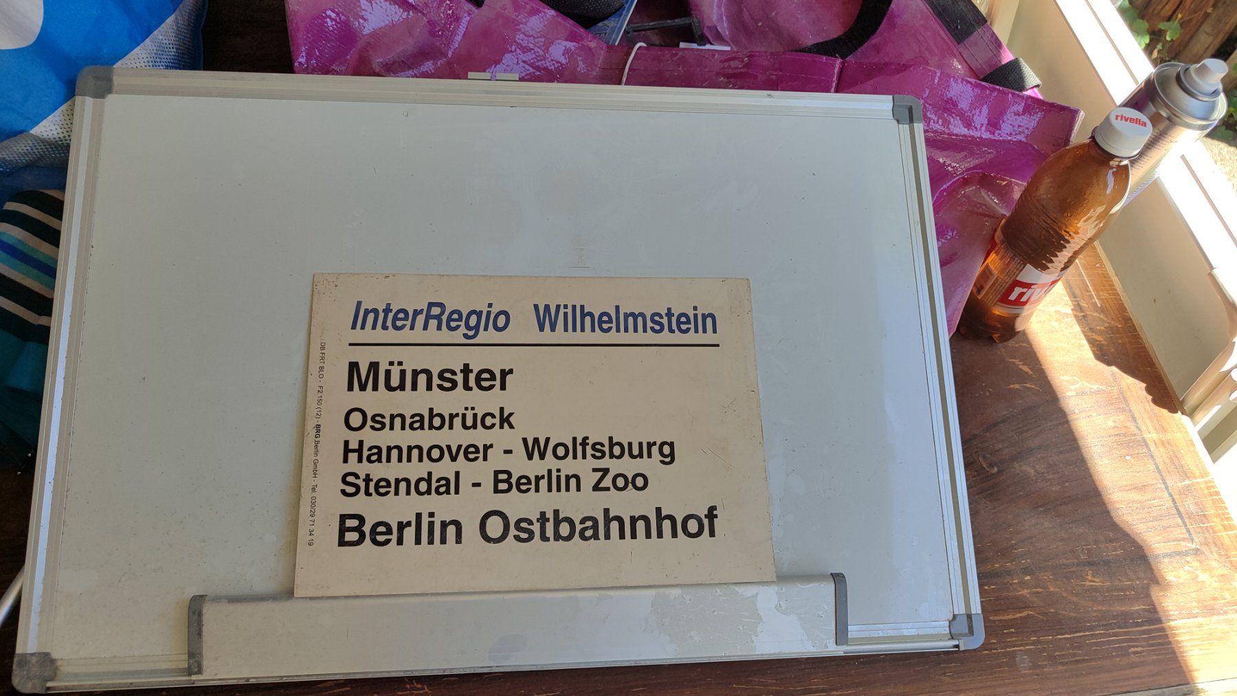 Schilder: 2 Schilder, Zugschild InterRegio & Turtle Florida – Gebraucht aus Brüttisellen von nic_xm7s