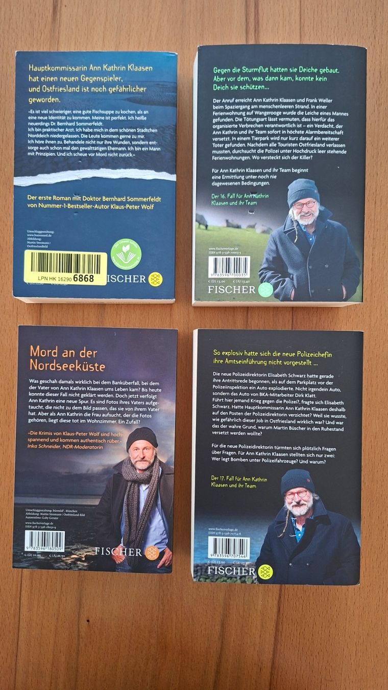 Libri: Klaus-Peter Wolf - 4 Kriminalromane – Usato da Oberentfelden venduto da Affra01 1