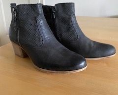 Scarpe da donna: Hübsche Leder Stiefeletten – Usato da Zuerich venduto da TomL01