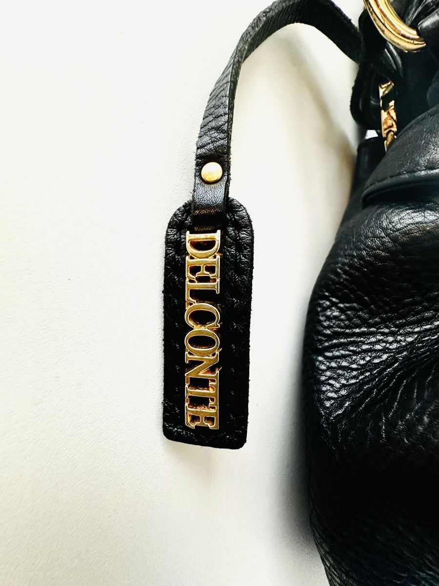 Borse da donna: DEL CONTE schwarze Leder Handtasche / Schultertasche – Usato da Zürich venduto da BLAU.blue 3