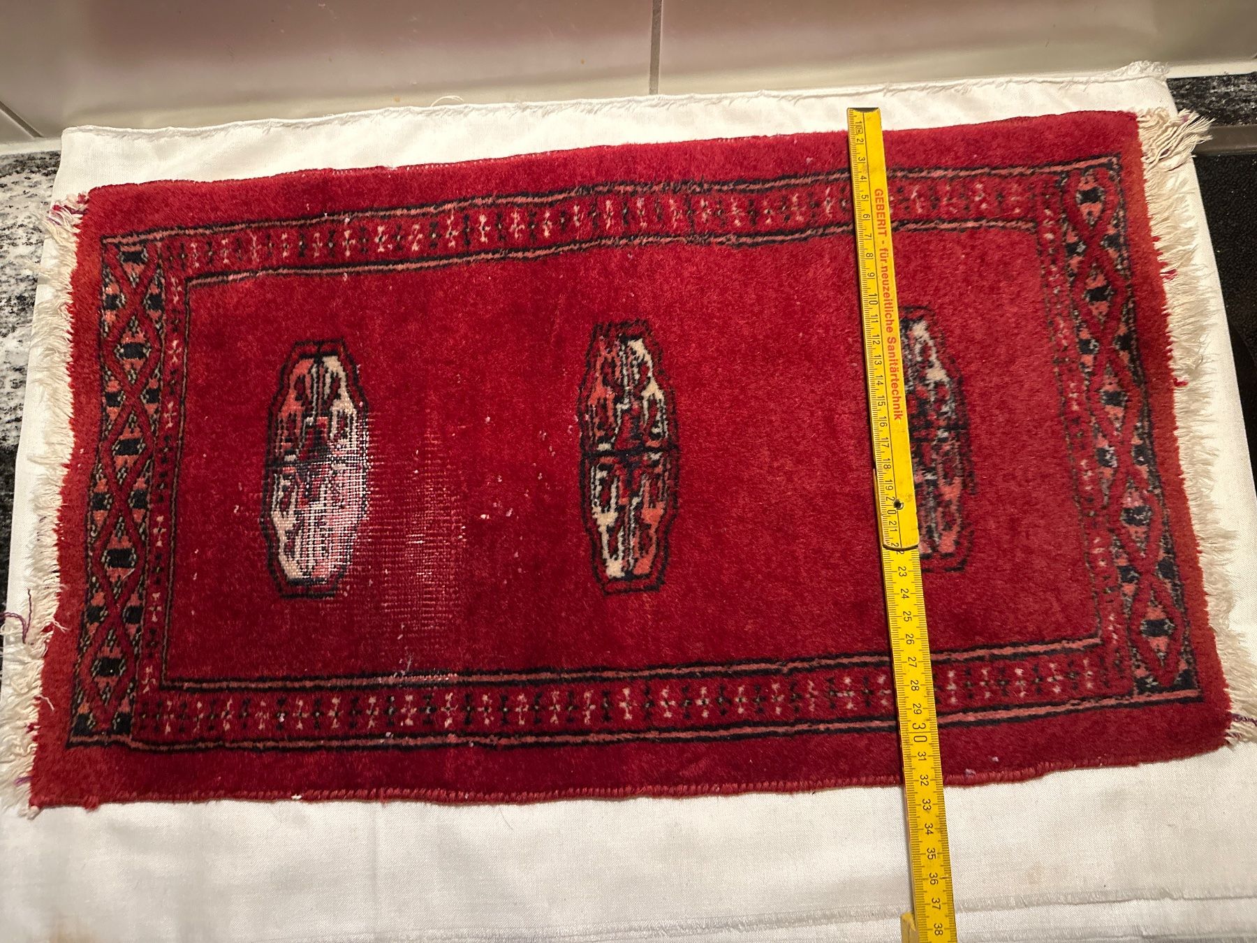 Tappeti: Roter Vintage Teppich, Orientteppich, Läufer - Klein – Usato da Zürich venduto da Chaeffeler 4