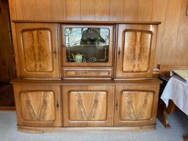 Buffet Schrank Holz mit Vitrine gebraucht guter Zustand