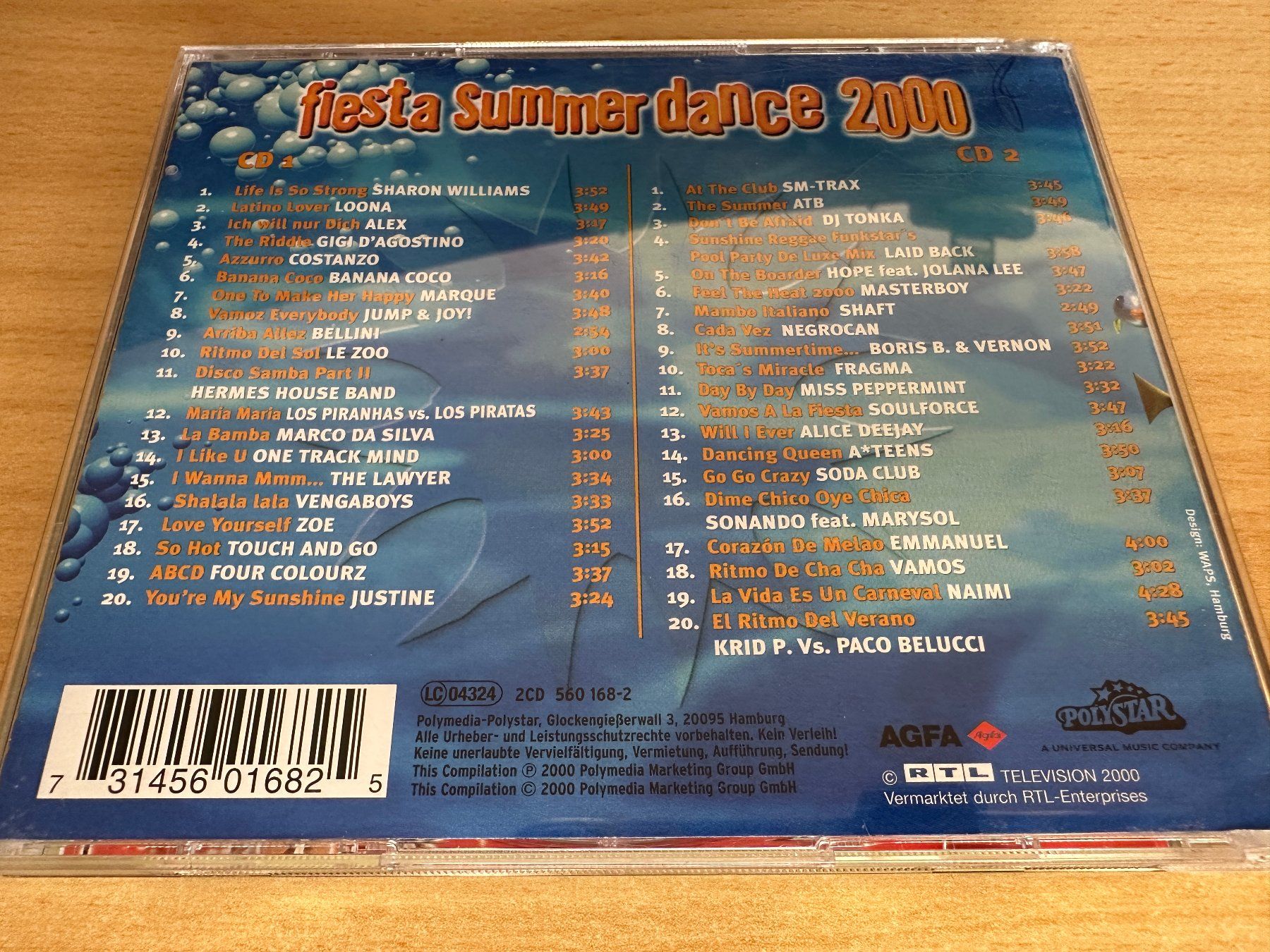 CD: Various – Fiesta Summer Dance 2000 - 2 CD – Usato da Rikon im Tösstal venduto da Alpenmutz 1