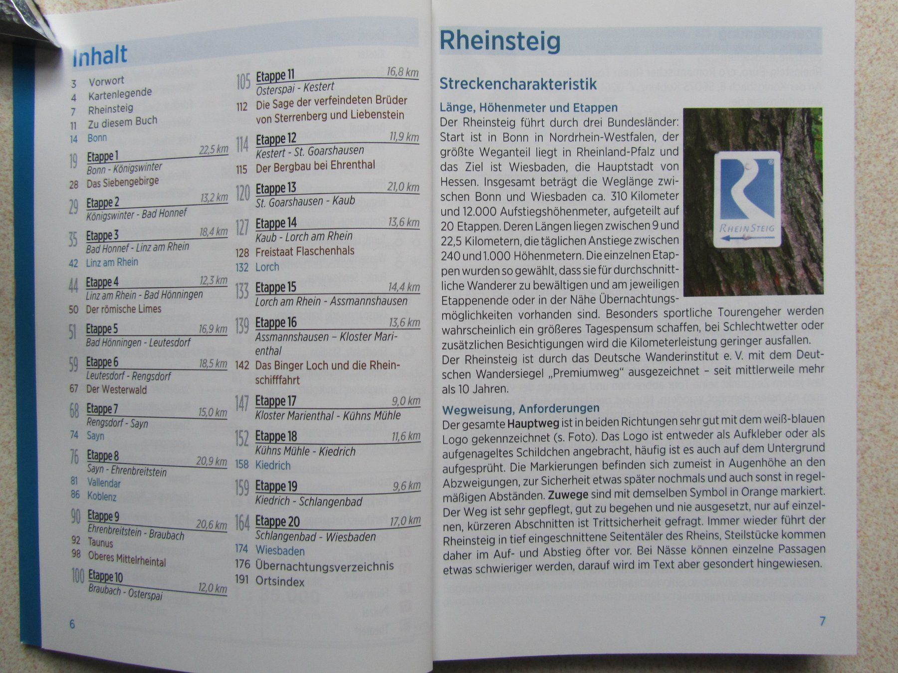 Libri: Hikeline Wanderführer Rheinsteig – Nuovo (secondo la descrizione) da Berg TG venduto da Bullauge24StB 3