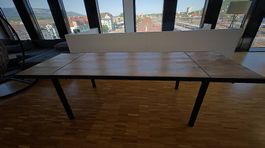 Mangoholz Tisch 90x 280/180 cm Längenverstellbar 