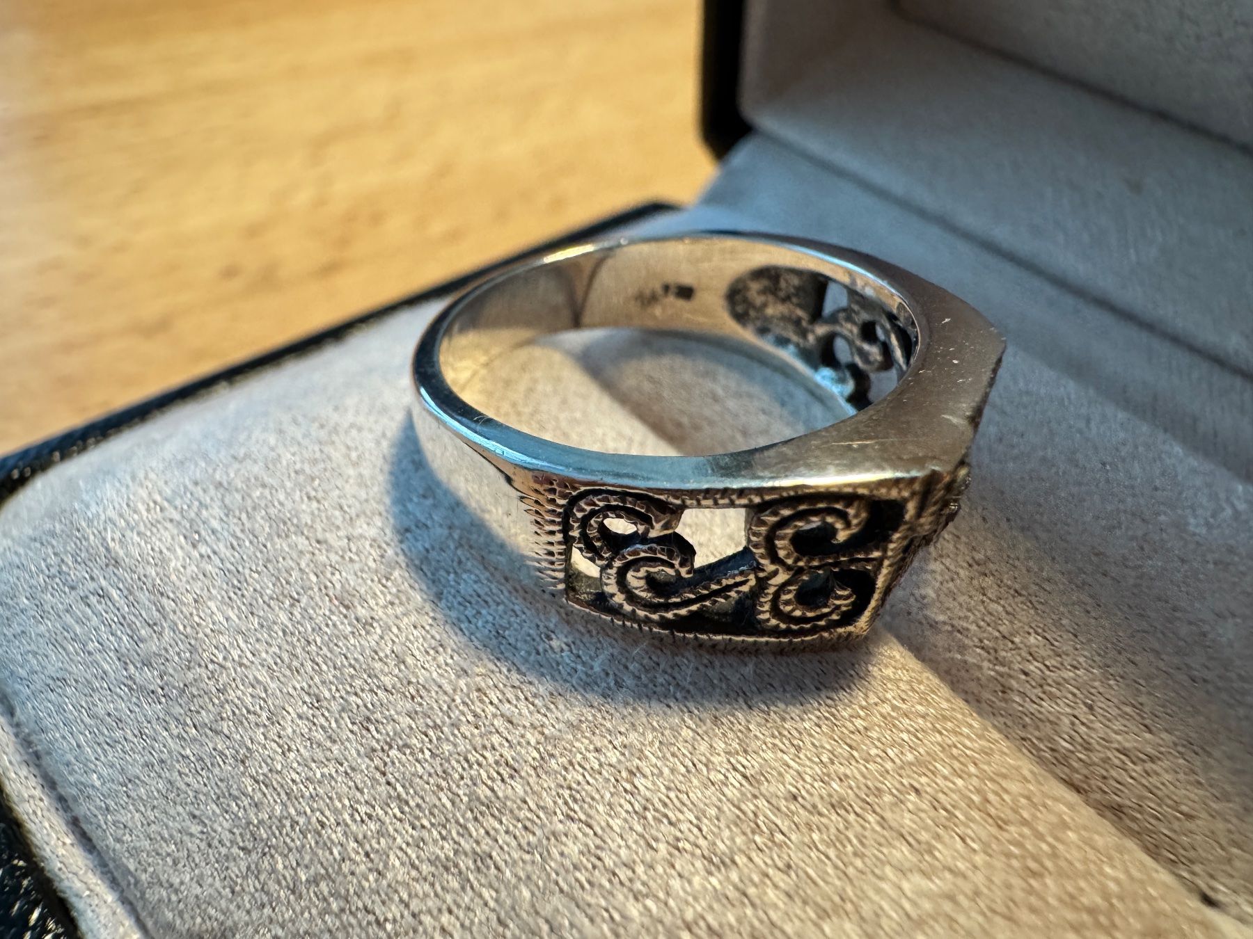 Anelli: Vintage Silberring 925 mit Markasiten – Usato da Egg b. Zürich venduto da chantilly-lace 2