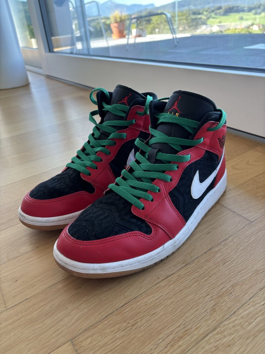 Jordan Scarpe da uomo: Jordan 1 Mid Christmas- 44.5 – Usato da Remaufens venduto da ezekiel1603