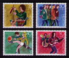1990_J315-318_PRO JUVENTUTE_Serie Entwicklung des Kindes !**