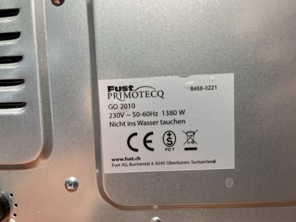 Backofen Fust Primotecq (Gebraucht) in Sisseln AG für CHF 19 – nur ...