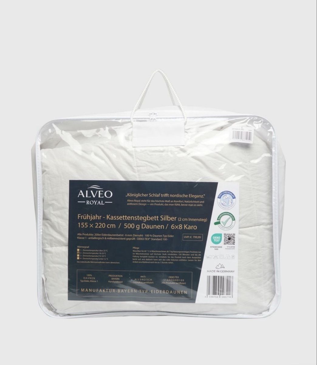 Decken: Alveo Royal down duvet – Neu und originalverpackt aus Paradiso von viorea