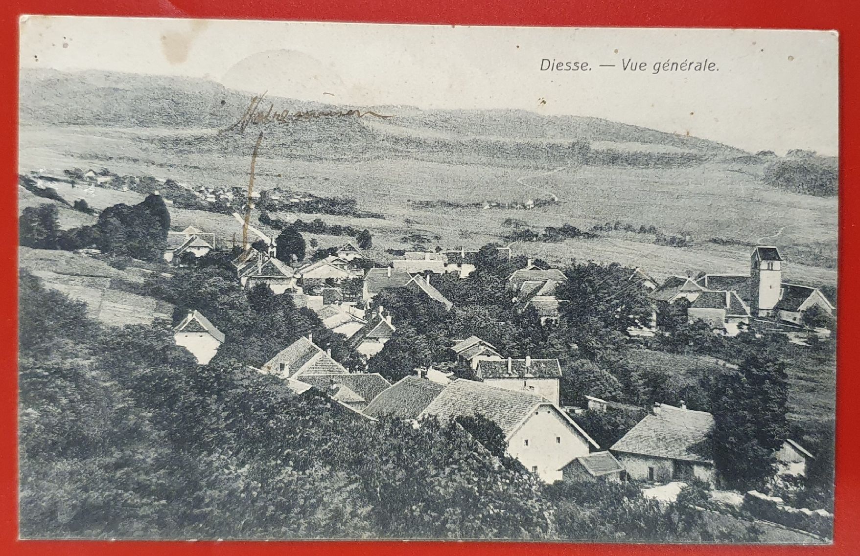 Cartoline postali: Diesse - Vue générale 1910 – Usato da Kreuzlingen venduto da Rschweiz1