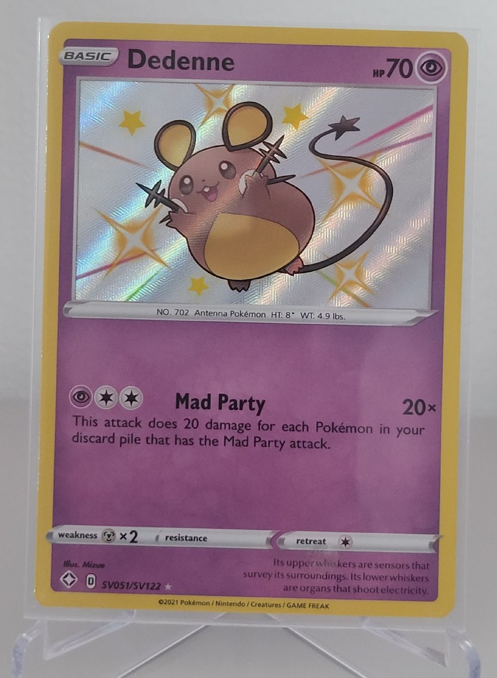 Pokémon Carte collezionabili: Carte pokemon Dedenne sv051 anglais – Usato da Travers venduto da Kg.Mm