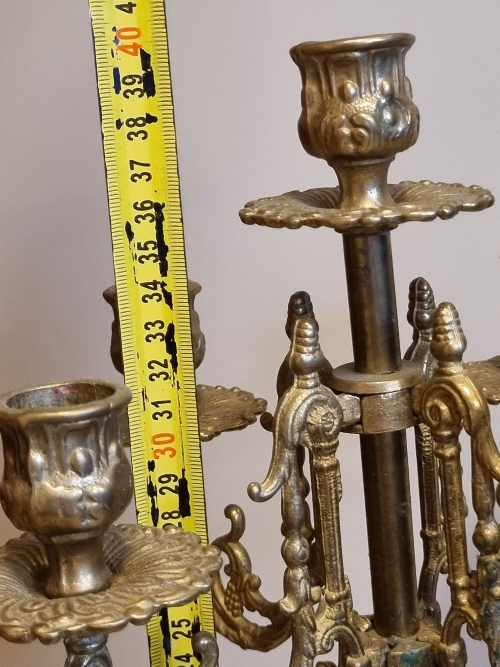 Kerzenständer: Antik Messing Kerzenständer 5-arm 40cm Barock Stil – Gebraucht aus Scharnachtal von devin03 5