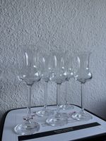 5 Grappaglaeser Set transparent neuwertiger Zustand