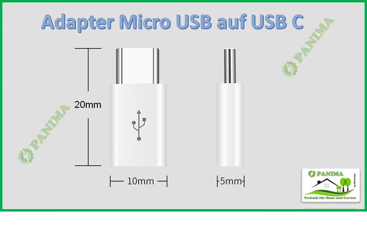 Altro: Micro USB auf USB C Adapter – Nuovo e nell'imballaggio originale da Luterbach venduto da PANIMA1 5