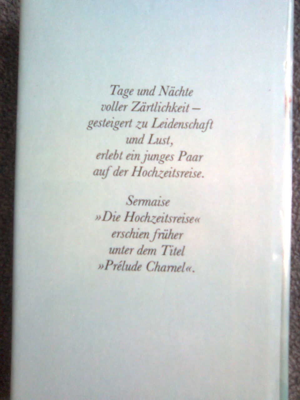 Libri: Robert Sermaise Die Hochzeitsreise – Usato da Basel venduto da Alacant 1