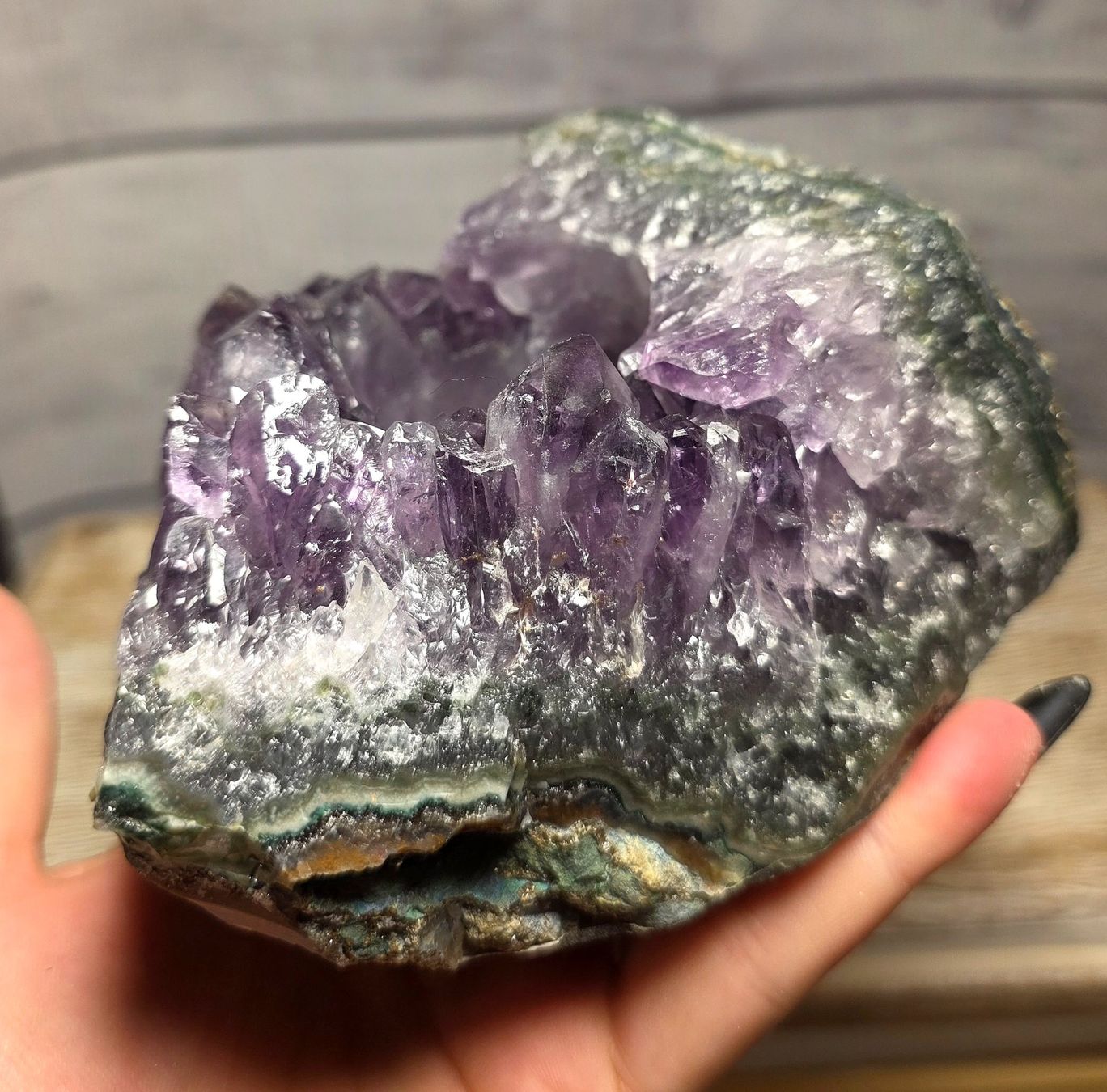 Minerali & Pietre curative: Amethyst Teelicht Halter G 1kg – Nuovo e nell'imballaggio originale da Matzingen venduto da Shay_Crystalz 3