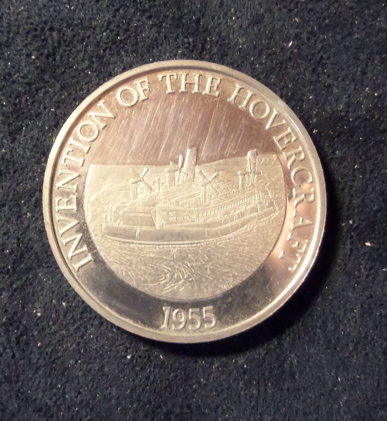 Medaglie: Médaille invention hovercraft 1955 - 1977 ARGENT – Usato da Nyon venduto da an54