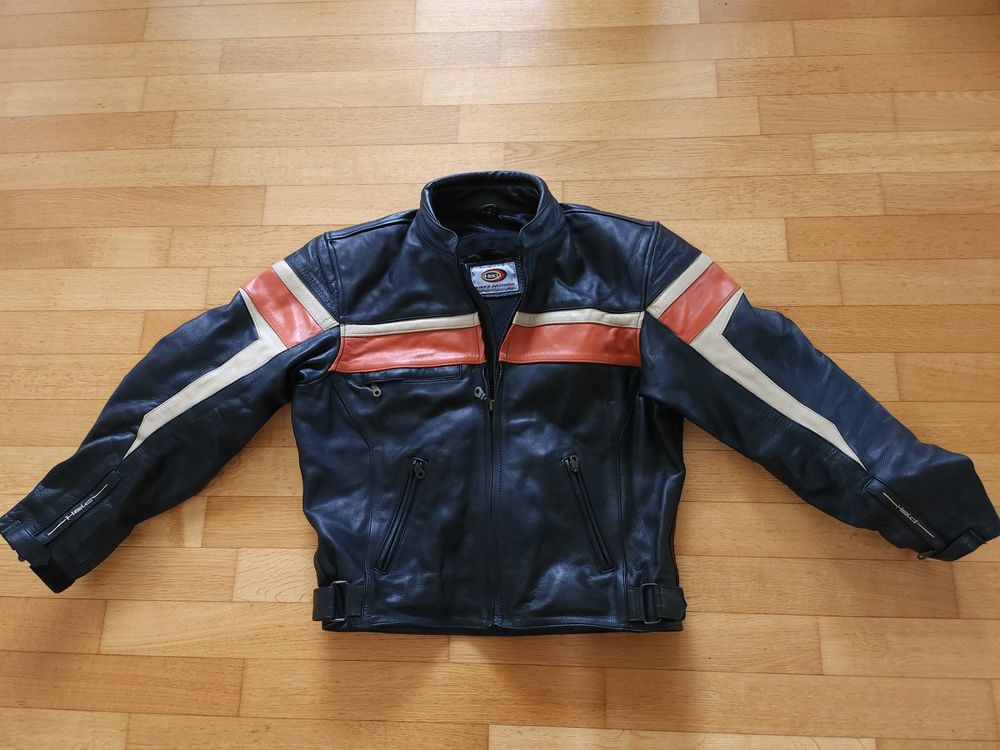 Motorrad Lederjacke Held für Herren, schwarz, 54 (Gebraucht