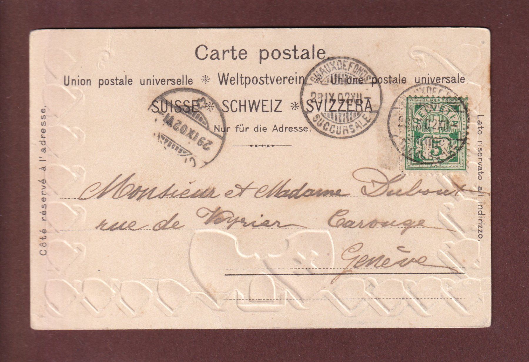 Cartoline postali: NEUCHÂTEL - Monument de la République - 1902 // pli // – Usato da Pully venduto da nicecards 1