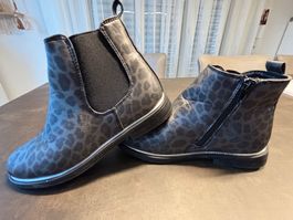 Coole Mädchen Stiefeletten mit Leopardenmuster, Gr. 33