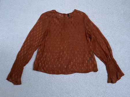 YAS Bluse Rostrot Gr. M