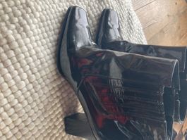 Gianni Ferrante Lackleder Stiefeletten