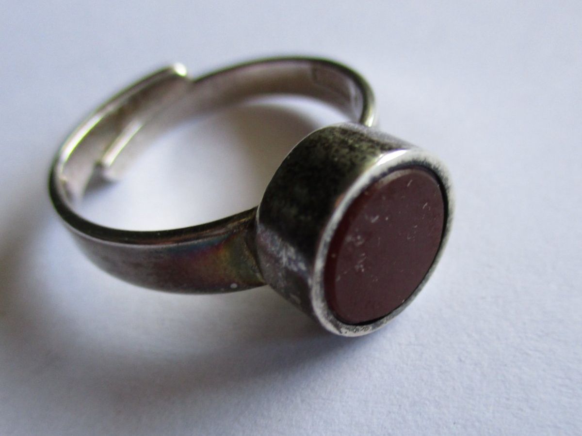 Bagues: Bague argent 925 réglable avec pierre marron – D'occasion à La Sarraz par vic_v6kz 1