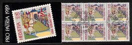 Pro Patria 1989 Nr. 1a mit ET-ʘ, Kat.350.-