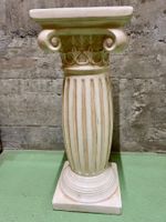 Säule Dekoration antik Stil Standfuss weiss beige