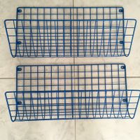 Wandkörbe Blau 2 Stück Metall neu